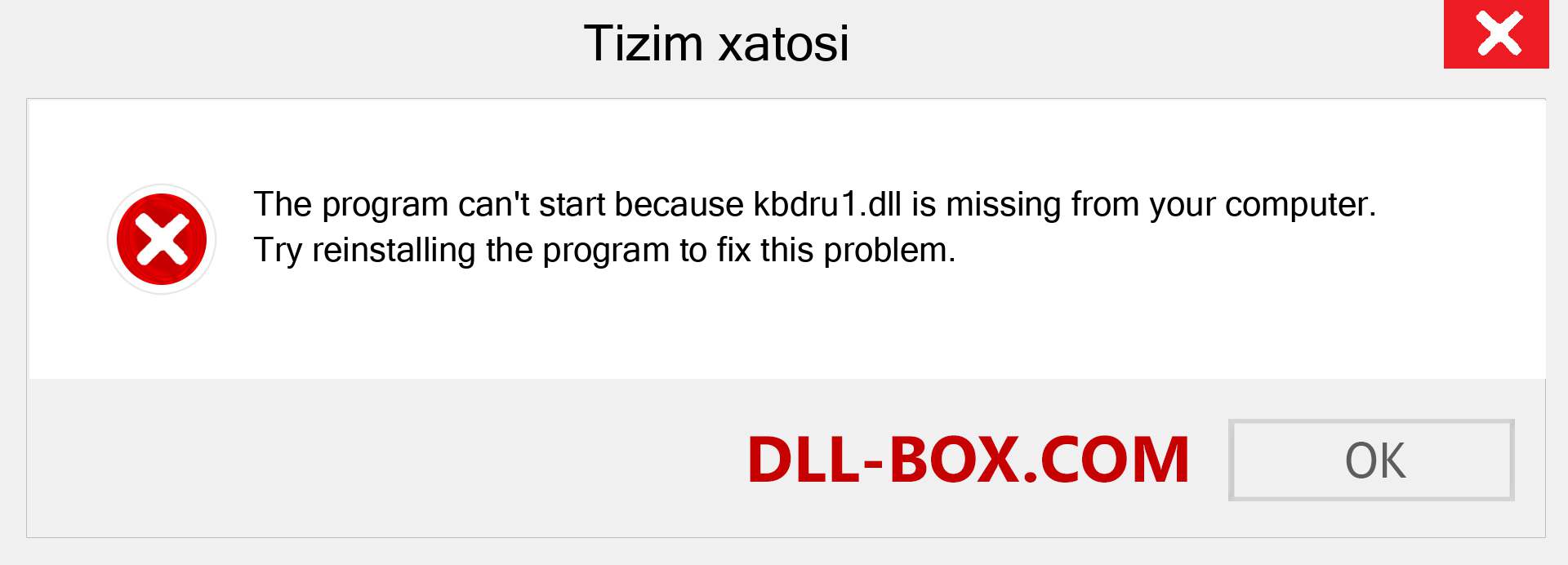 kbdru1.dll fayli yo'qolganmi?. Windows 7, 8, 10 uchun yuklab olish - Windowsda kbdru1 dll etishmayotgan xatoni tuzating, rasmlar, rasmlar